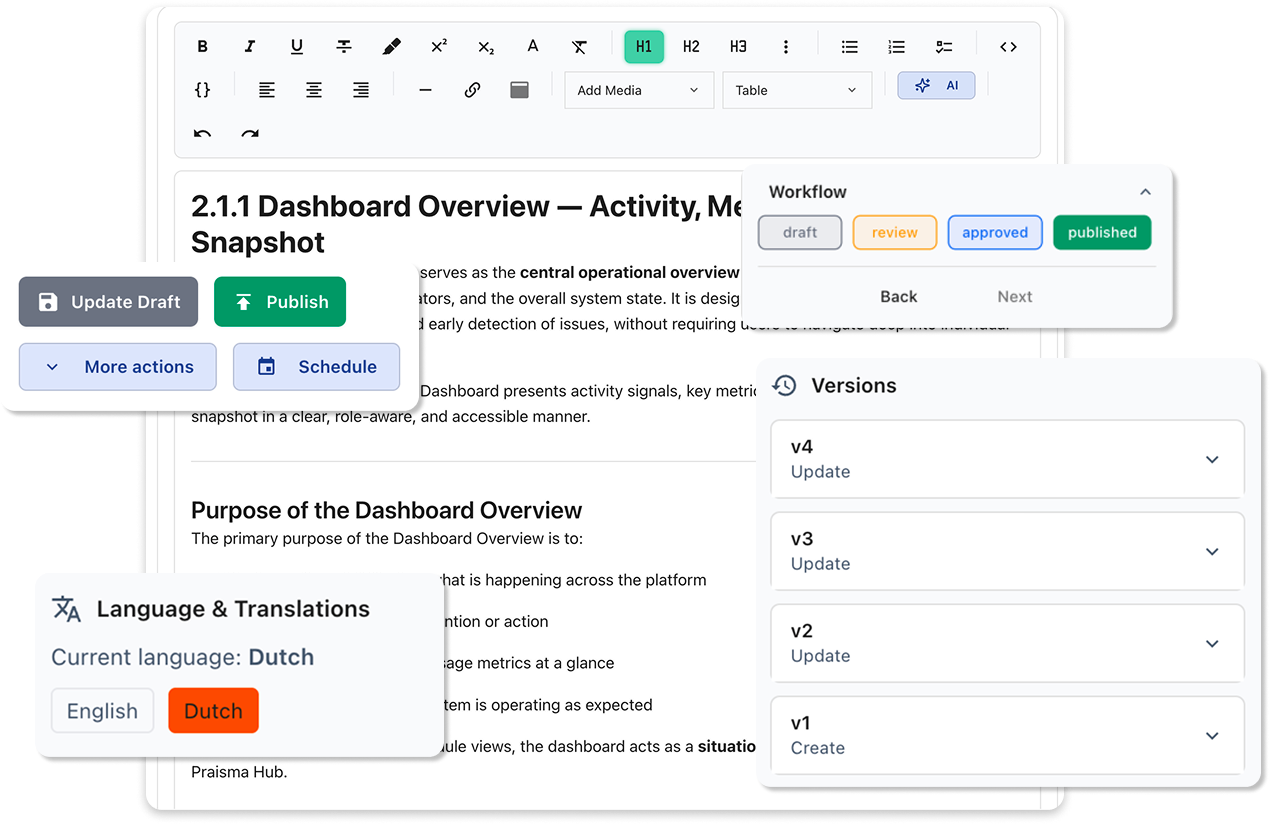 Multi-language content