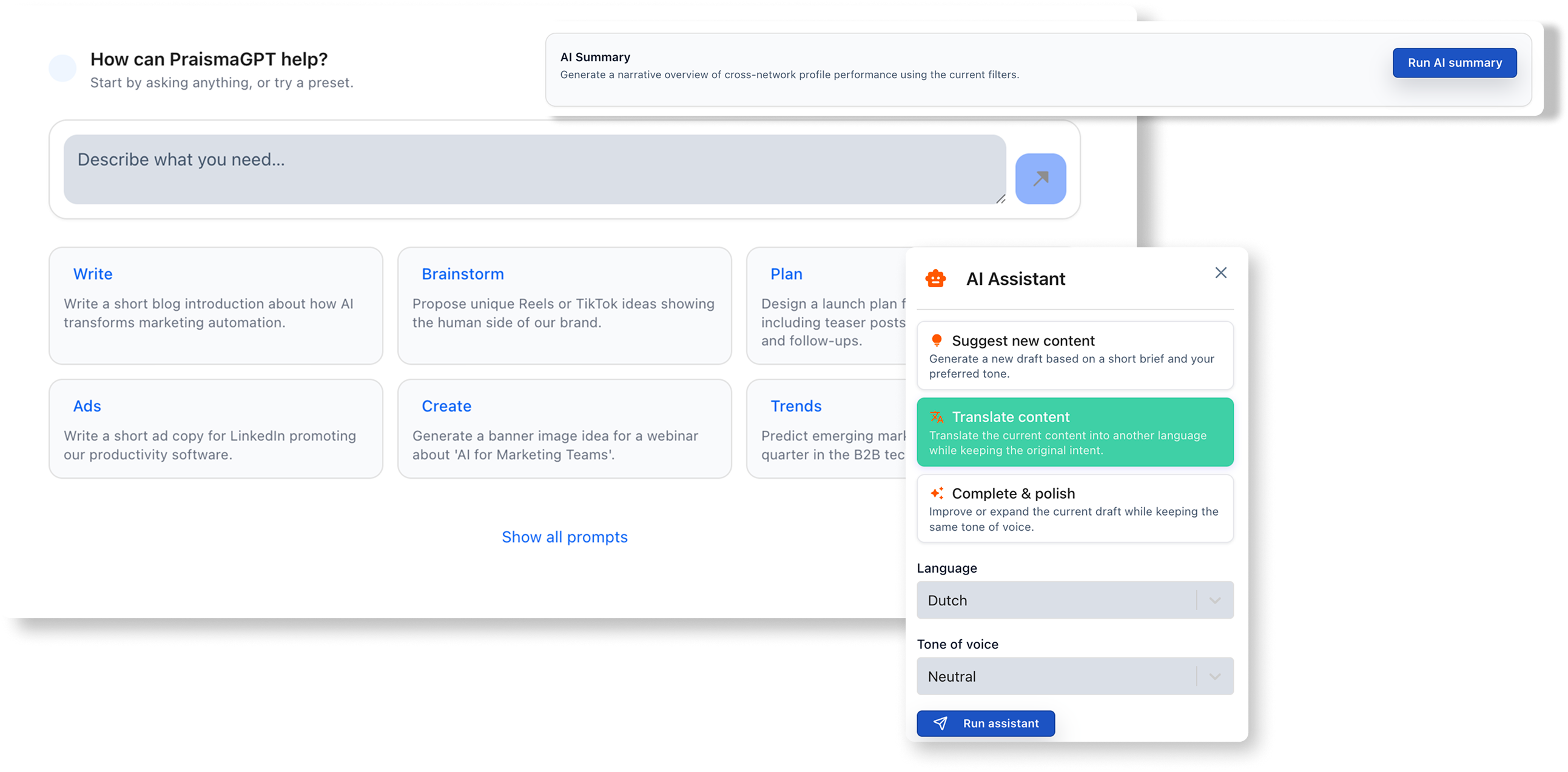 Platform integration